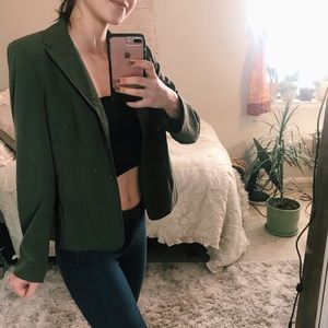 Vintage Olive Green Blazer
